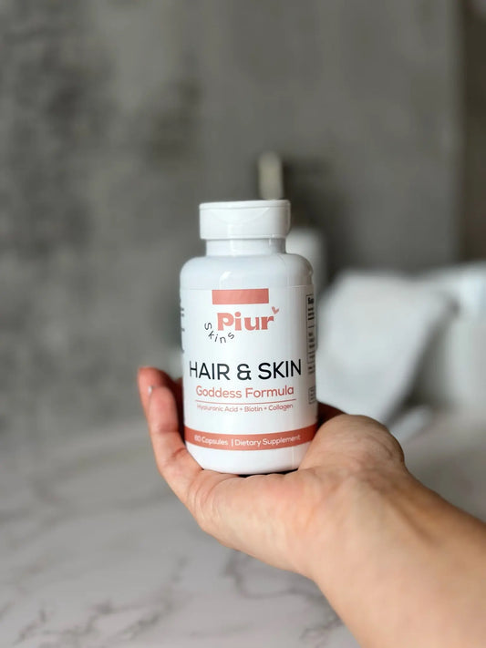 Improve Hair and Skin Health with Hyaluronic Acid Vitamins - Piur Skins