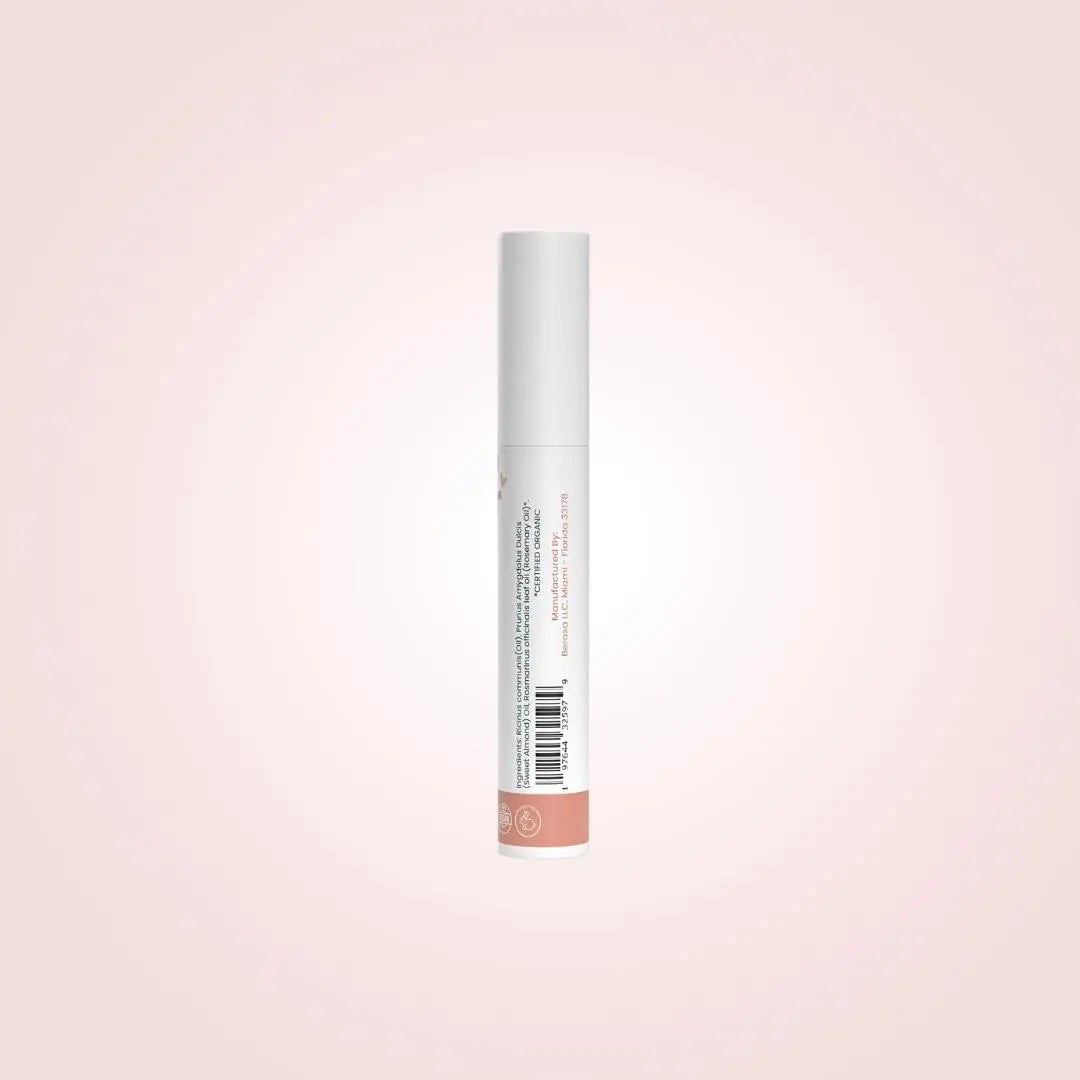 Organic Eyelash Growth Serum combines Castor, Almond, and Rosemary Oil to promote natural lash growth. This formula is designed to give you healthier, fuller lashes over time.