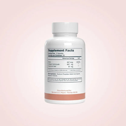 Support your beauty routine with Hair & Skin Goddess Formula, packed with Biotin, Collagen, and Hyaluronic Acid for deep nourishment. Feel the difference in your skin’s glow and hair's strength.